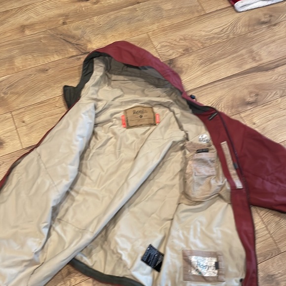 EUC- BURTON- RONIN SNOWBOARDING JACKET SIZE MEDIUM LIKE NEW!! Cool Rare collar. - Picture 8 of 8